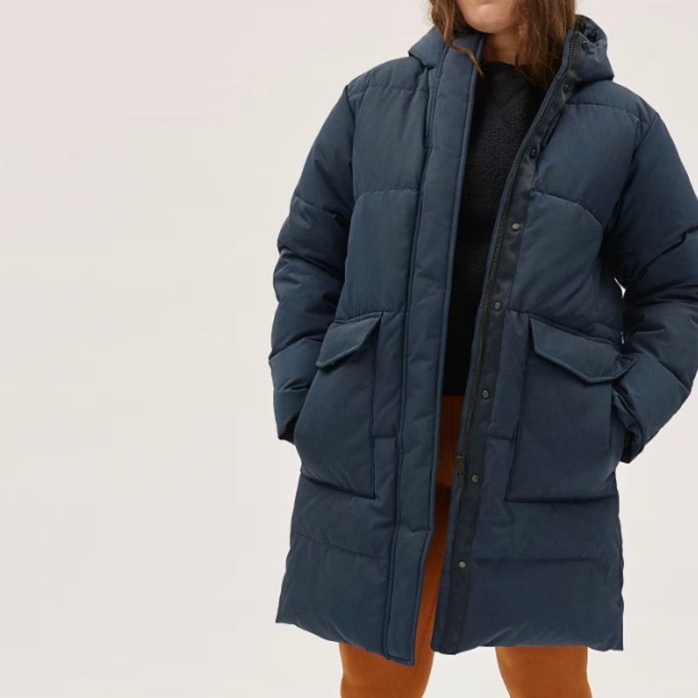 Everlane Renew Puffer Coat - Navy XS